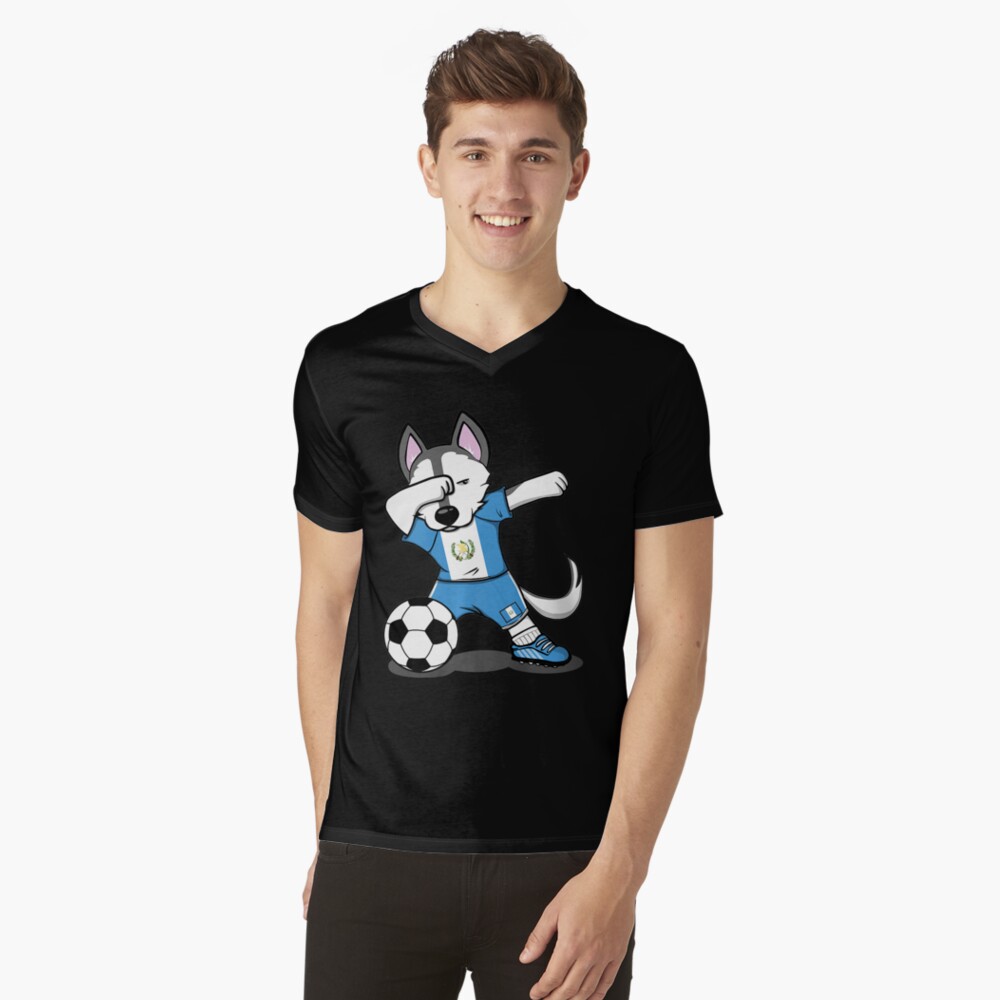 Dog Dabbing Guatemala Soccer Jersey Shirt Football Lover Unisex Form T-Shirt