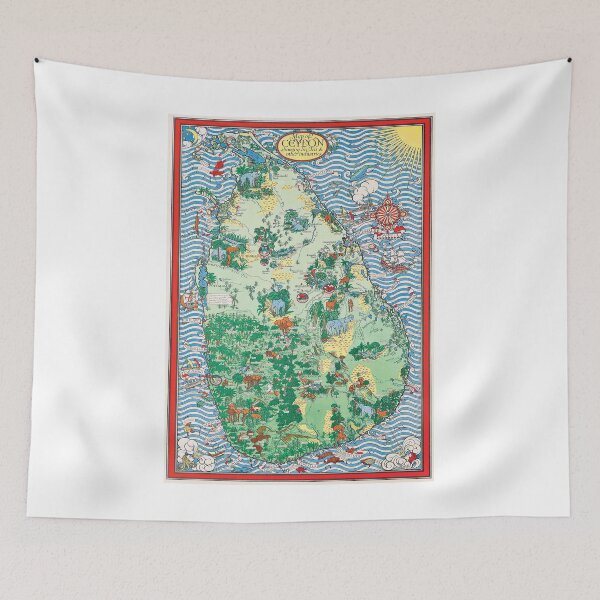 Item preview, Vintage Ceylon Tourism Poster designed and sold by royal-tees.