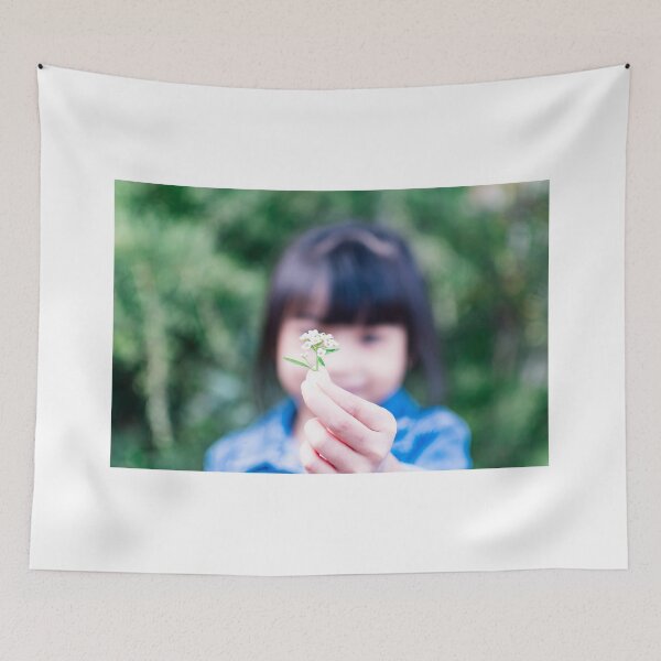 Item preview, Child's hand holding a small flower designed and sold by Artsy Boulevard.