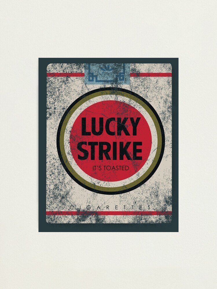 Vintage Lucky Strikes Photographic Print for Sale by