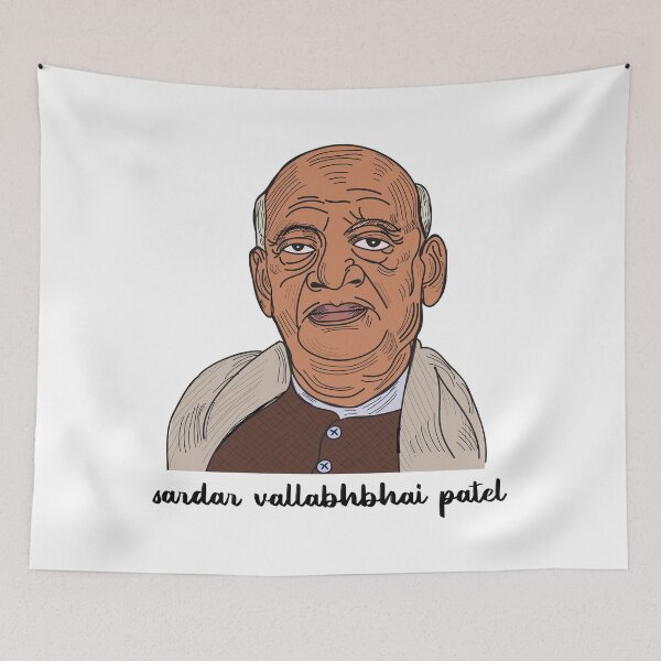 Item preview, Sardar Vallabhbhai Jhaverbhai Patel poster | Sardar Patel painting t-shirt  designed and sold by KARTICK DUTTA.