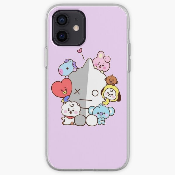 LINDO GRUPO BT21 Funda blanda para iPhone