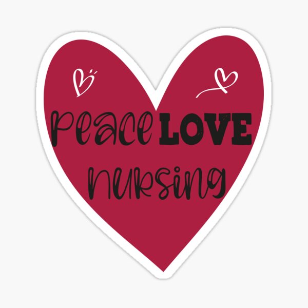 Peace Love Nursing - Decal – Jayden Collections