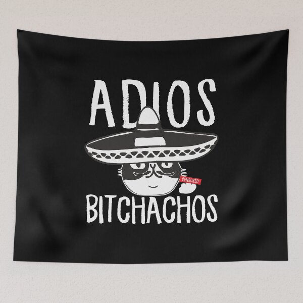 Item preview, Cinco De Mayo Adios Bitchachos Mexican Cat Sombrero Funny Party Gift designed and sold by alenaz.