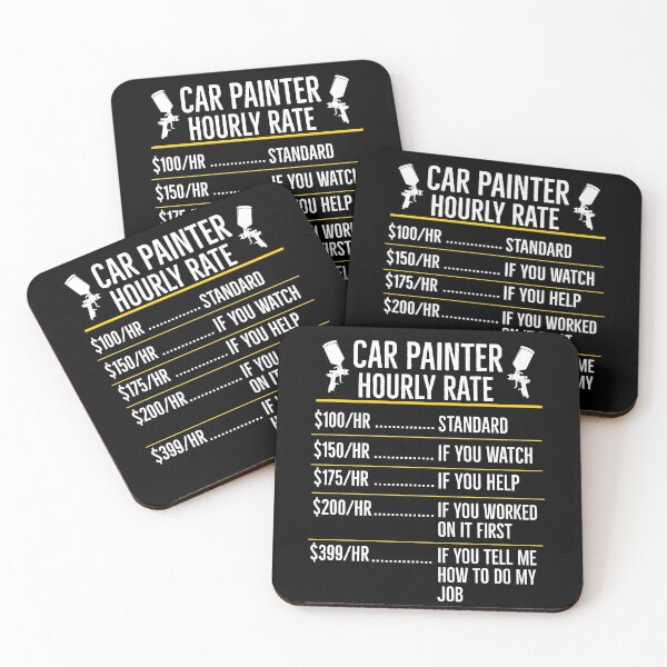 Item preview, Car Painter Hourly Rate Automotive Painter Gift designed and sold by Luna1Shop.
