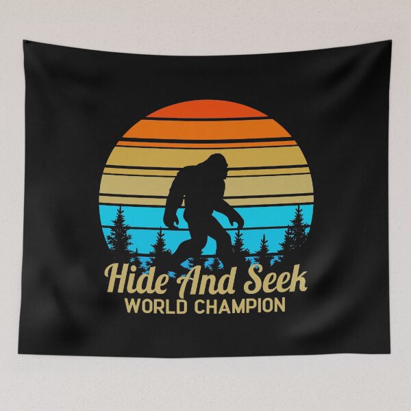 Item preview, Bigfoot Retro Hide Seek World Champion designed and sold by Steave-Gibson.