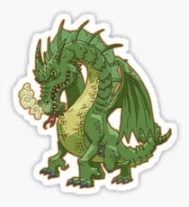 Green Dragon Sticker