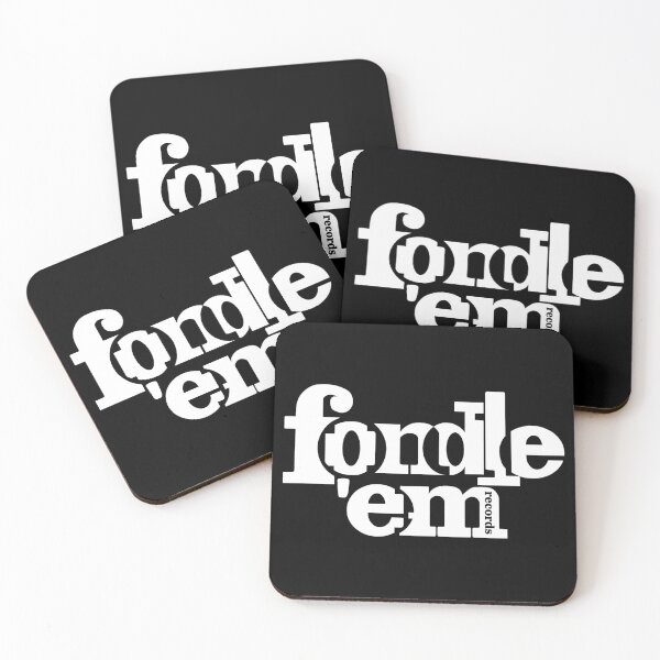 Item preview, Fondle 'Em Records Logo White designed and sold by EbtsOby.