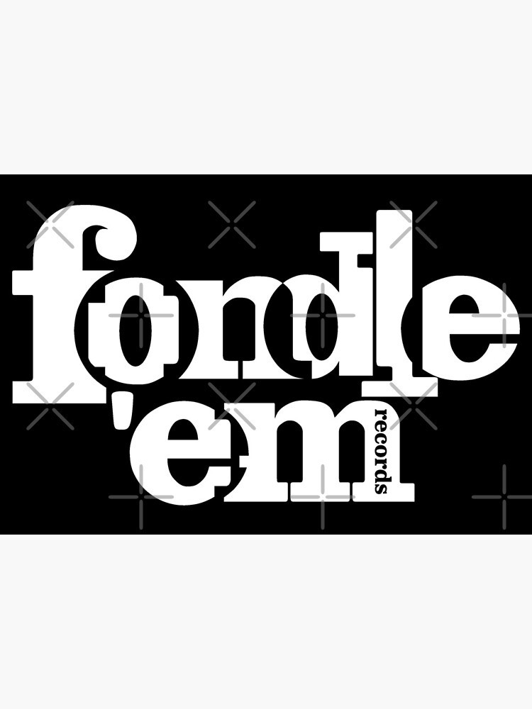 Fondle 'Em Records Logo White | Art Board Print