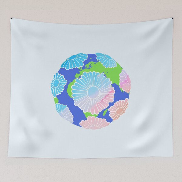 Item preview, Pastel Watercolor Hippie Vibes Daisy Earth designed and sold by everything4eva.