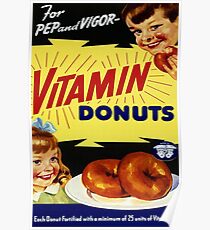 Vitamin Donuts Poster