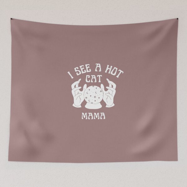 Item preview, I see a hot cat mama - Funny cat mom design designed and sold by Theleochick.