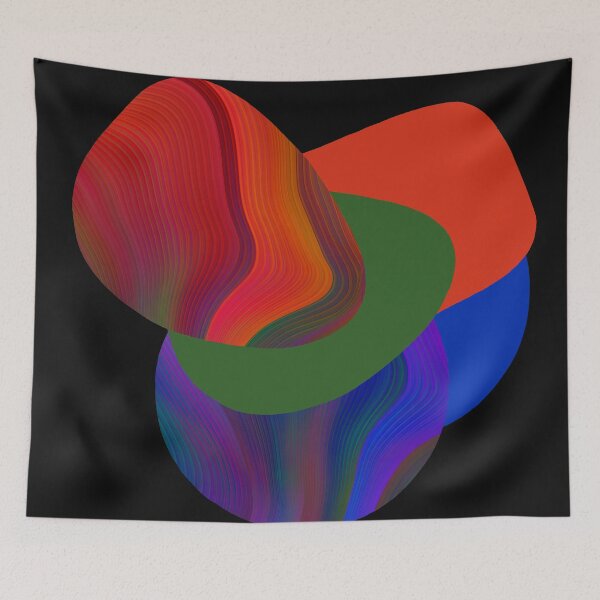 Item preview, Geometric Shapes (Orange Purple Pink Blue) designed and sold by BilgePaksoylu.