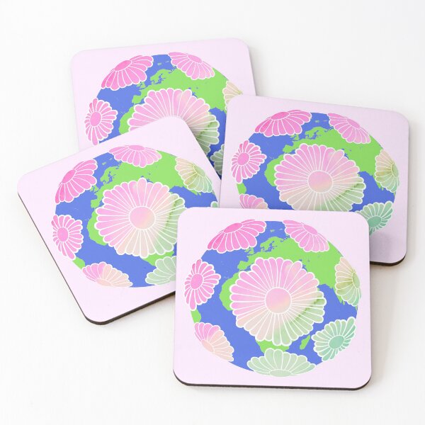 Item preview, Pastel Watercolor Hippie Vibes Daisy Earth 2 designed and sold by everything4eva.
