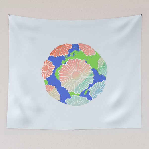 Item preview, Pastel Watercolor Hippie Vibes Daisy Earth 3 designed and sold by everything4eva.