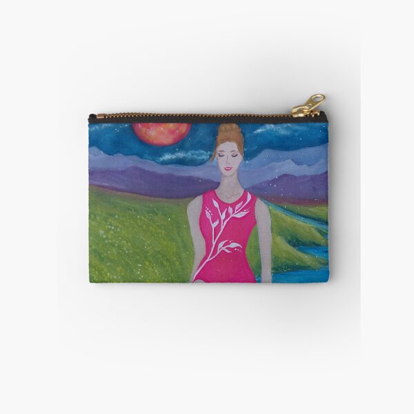 Item preview, Girl in the river fantasy gouache painting designed and sold by horseaddicted.
