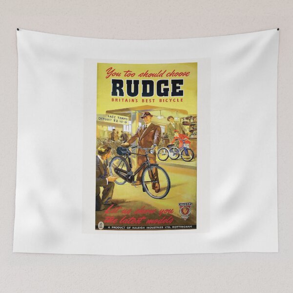 Item preview, Vintage Rudge Bicycle Poster designed and sold by royal-tees.