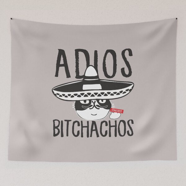 Item preview, Mexican Cat Sombrero Adios Bitchachos Funny Cinco De Mayo Humor Quote designed and sold by alenaz.