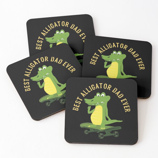 Item preview, Best Alligator Dad Ever Skateboard Crocodile designed and sold by OmmeDesigns.