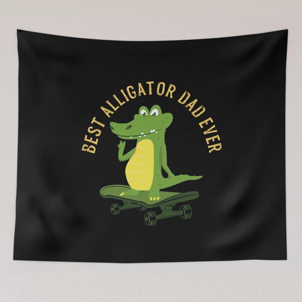 Item preview, Best Alligator Dad Ever Skateboard Crocodile designed and sold by OmmeDesigns.