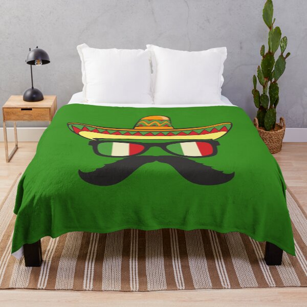 Item preview, Mexican Cinco De Mayo Sombrero Sunglasses Mustache Face Funny  designed and sold by alenaz.
