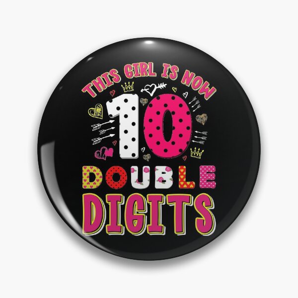 Item preview, This Girl Is Now 10 Double Digits Birthday Party Celebration Candle Celebrate Party 10 Years Old Blow Cake Blas designed and sold by shirti.