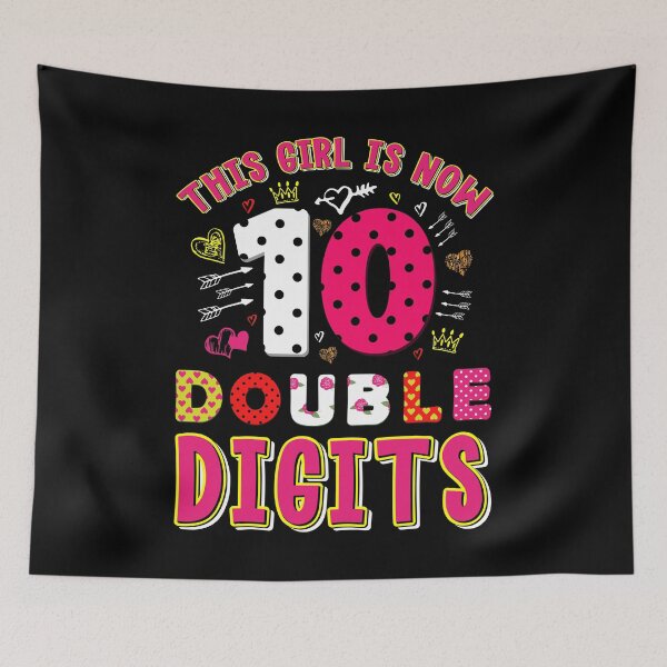Item preview, This Girl Is Now 10 Double Digits Birthday Party Celebration Candle Celebrate Party 10 Years Old Blow Cake Blas designed and sold by shirti.