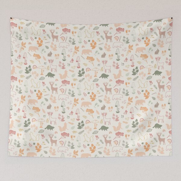 Item preview, Vector Forest Wonderland Seamless Pattern designed and sold by 74MainStreet.