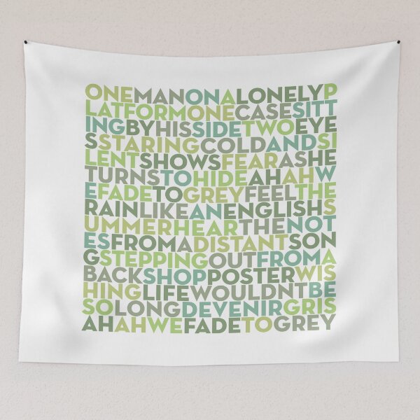Item preview, Fade To Grey - Visage (lyrics) v.4 designed and sold by x1brett.