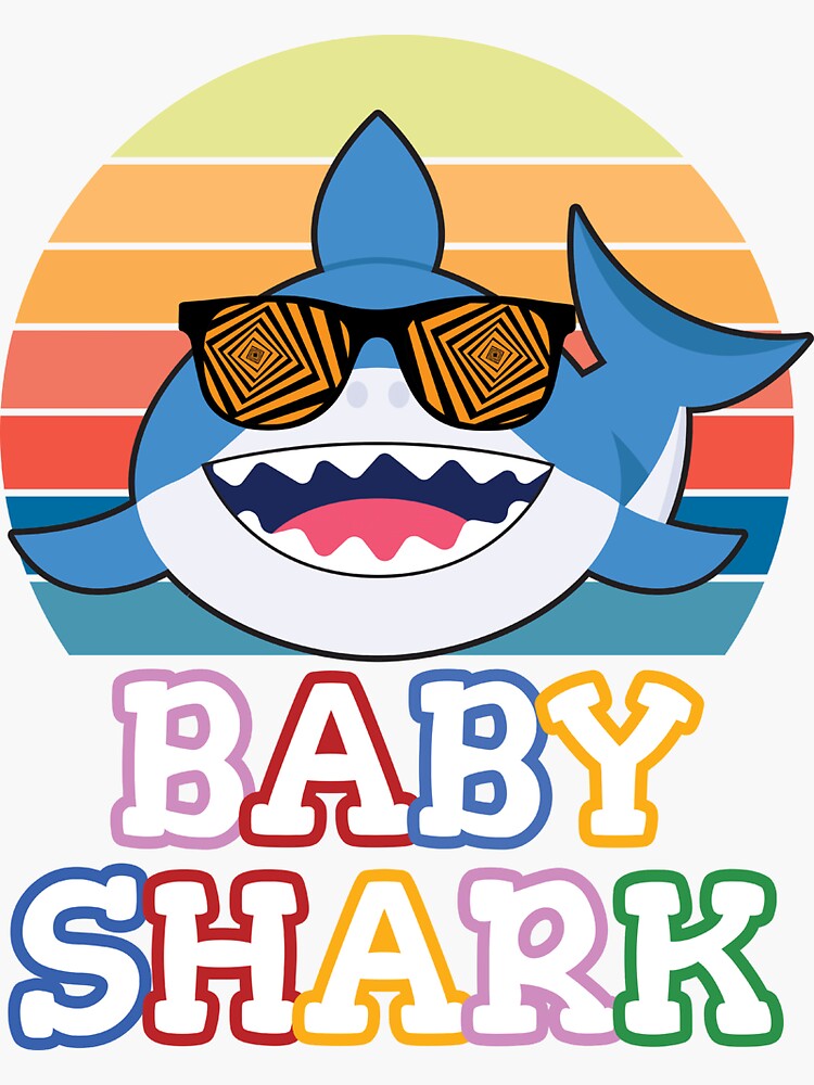 "Baby Shark kids birthday gift boy / girl" Sticker for Sale by