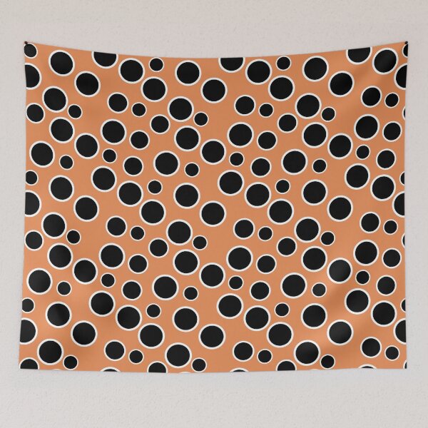 Item preview, Circle seamless pattern on orange background design designed and sold by seelya83.