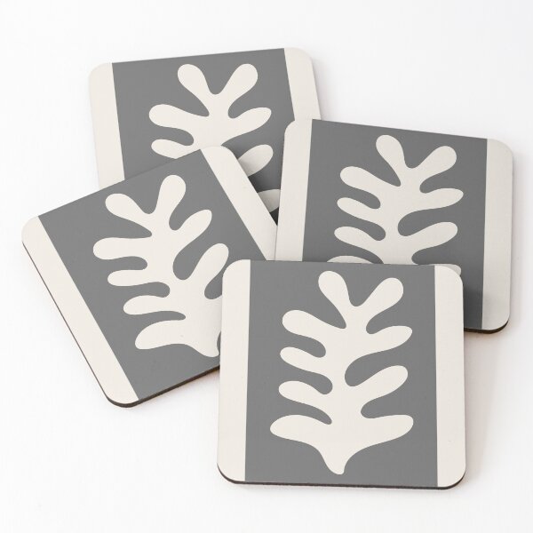 Aperçu de l'œuvre Fleur d'Henri Matisse. Découpes en papier Art gris, Matisse Cutout's, Matisse one Flower créée et vendue par re-make-.