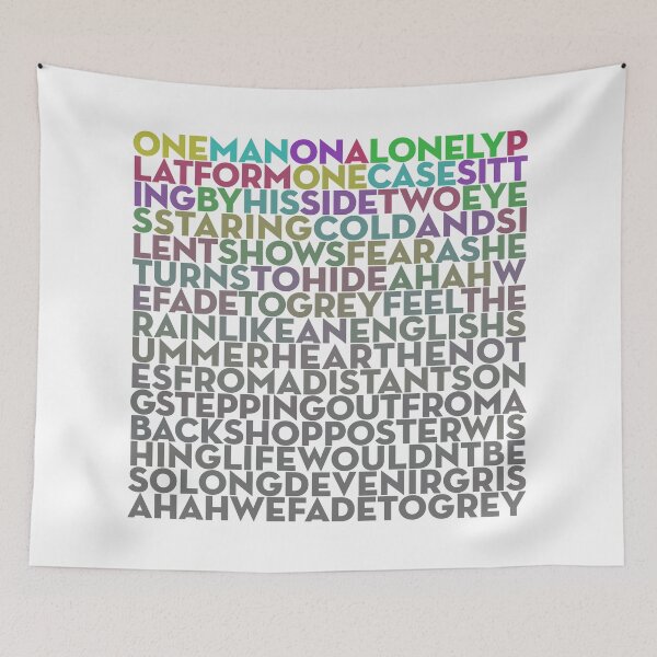 Item preview, Fade To Grey - Visage (lyrics) v.6 designed and sold by x1brett.