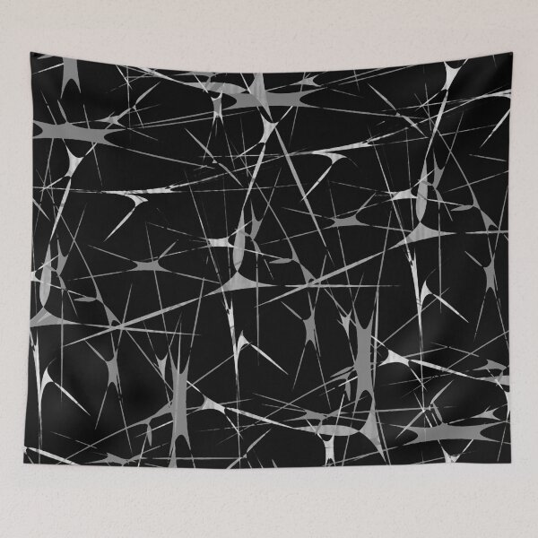 Item preview, Black and White Splatter Abstract Print designed and sold by DFLC Prints.