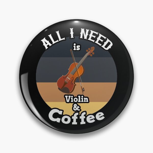 Artikelvorschau, Lustige Zitate, lustige Illustration der Violine und des Kaffees entworfen und verkauft von KO-Design.