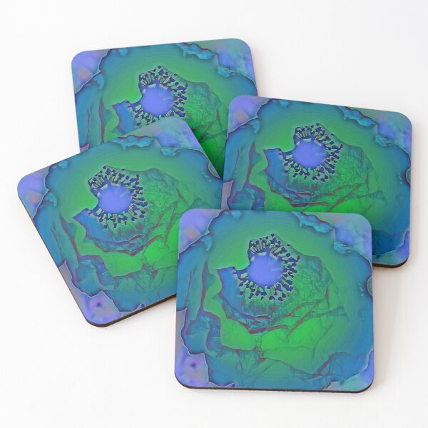 Item preview, Green and blue and still poppy - expressionistic photo design designed and sold by kikidu21.