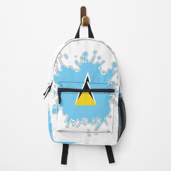 Item preview, St Lucia National Flag splash designed and sold by IdentiTee Studios.