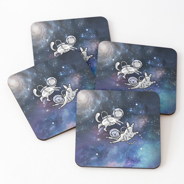 Item preview, Space Buddies (Dog and Cat Astronauts) designed and sold by LoveofDog.