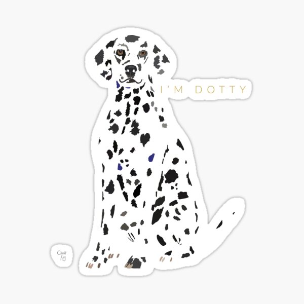 Dalmatian Dog Sticker