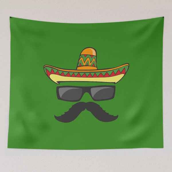 Item preview, Mexican Mustache Face Sunglasses Sombrero Funny Cinco De Mayo Party Gifts designed and sold by alenaz.