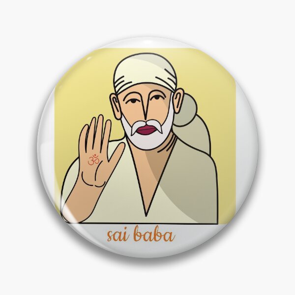 Item preview, Sai Baba of Shirdi simple illustration art | Sai Baba of Shirdi  poster  designed and sold by KARTICK DUTTA.