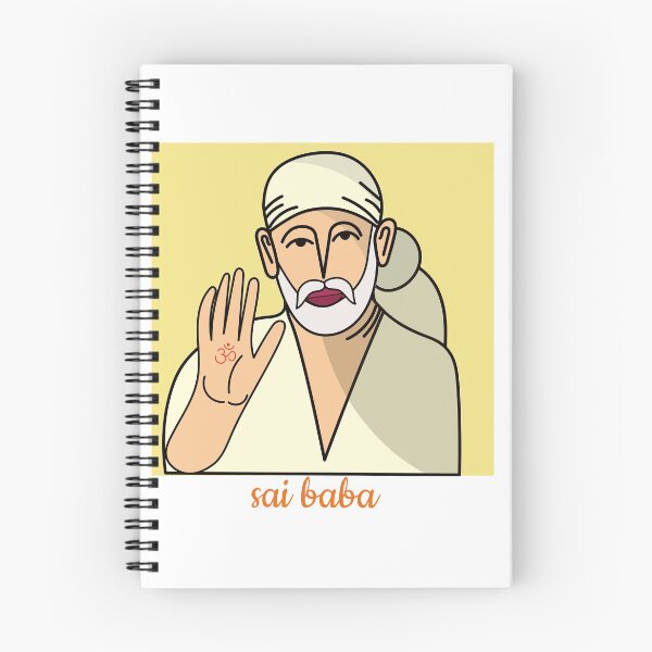 Item preview, Sai Baba of Shirdi simple illustration art | Sai Baba of Shirdi  poster  designed and sold by KARTICK DUTTA.