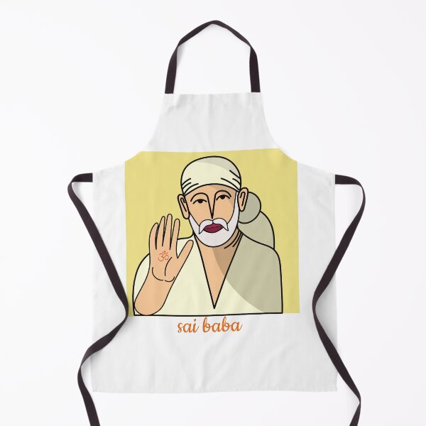 Item preview, Sai Baba of Shirdi simple illustration art | Sai Baba of Shirdi poster designed and sold by KARTICK DUTTA.