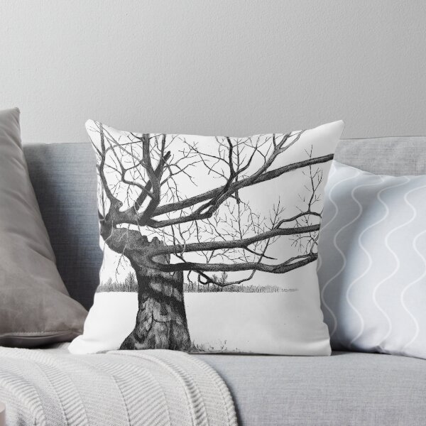 Item preview, Gnarly Tree with Twisted Branches, Pencil Drawing designed and sold by JoyfulWhimsy.