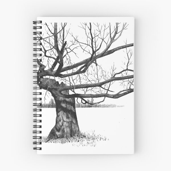Item preview, Gnarly Tree with Twisted Branches, Pencil Drawing designed and sold by JoyfulWhimsy.