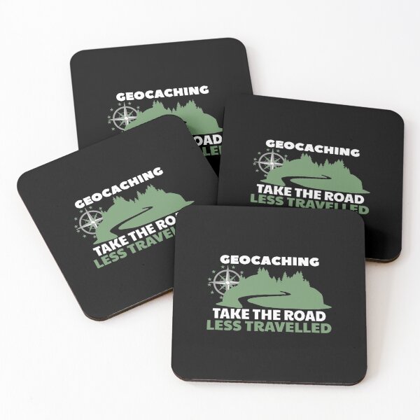 Item preview, Geocaching take the road less travelled designed and sold by portrait4you.
