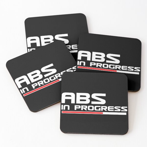 Item preview, Abs in progress text based design white mask designed and sold by wiggy38.