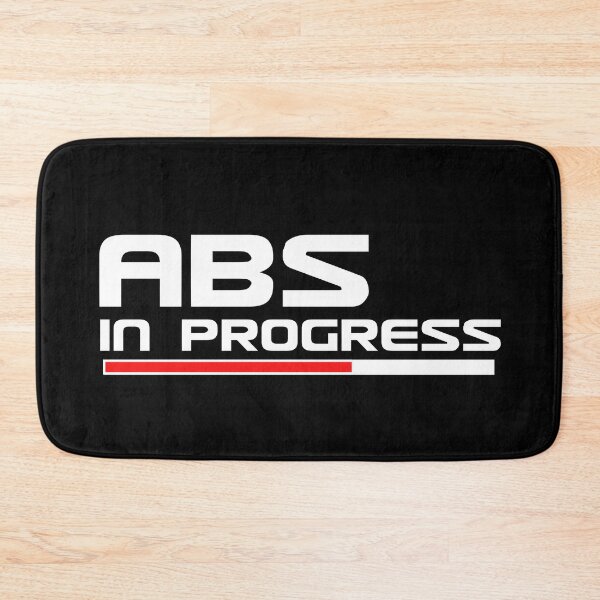 Item preview, Abs in progress text based design white mask designed and sold by wiggy38.