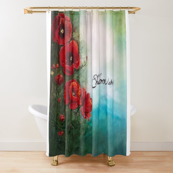 Red Poppies by JTMUSES Shower Curtain