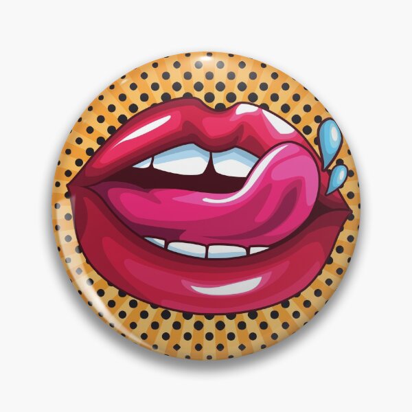 Item preview, mouth open, white teeth, sexy lips, cartoonist, pink nails, beautiful fingers designed and sold by NymphWareroom.